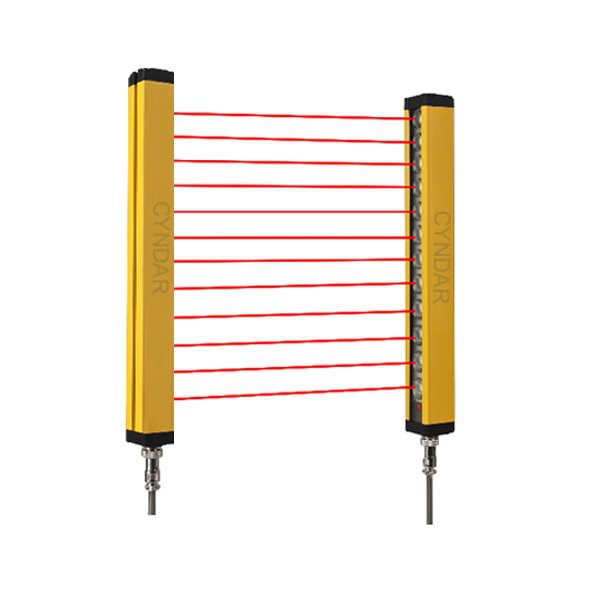 Industrial safety curtain sensor distance